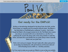 Tablet Screenshot of paulvo.com
